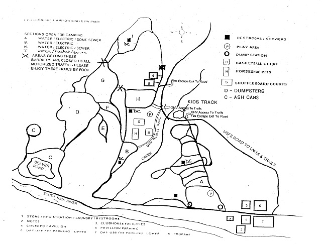 Tugaloo State Park Campground Map